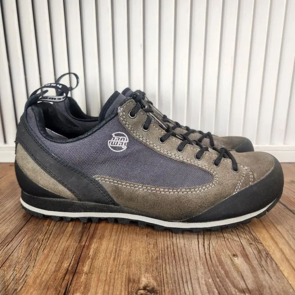 Hanwag Salt Rock Lady Women Sz 9 (7.5) Brown Suede Trekking Hiking Sneaker Shoes